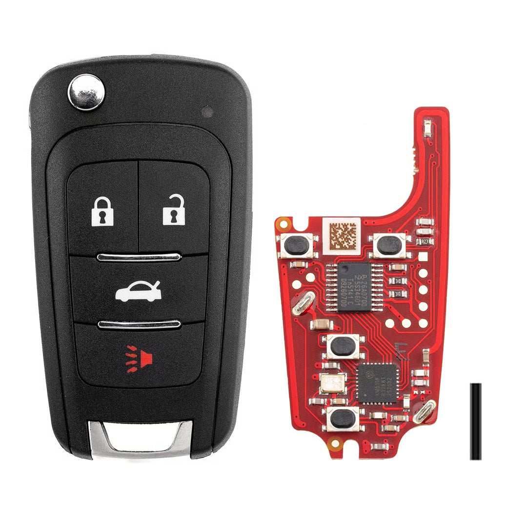 Xhorse VVDI Key Tool VVDI2 Clé à distance sans fil Flip 4 boutons type GM XKHO24EN