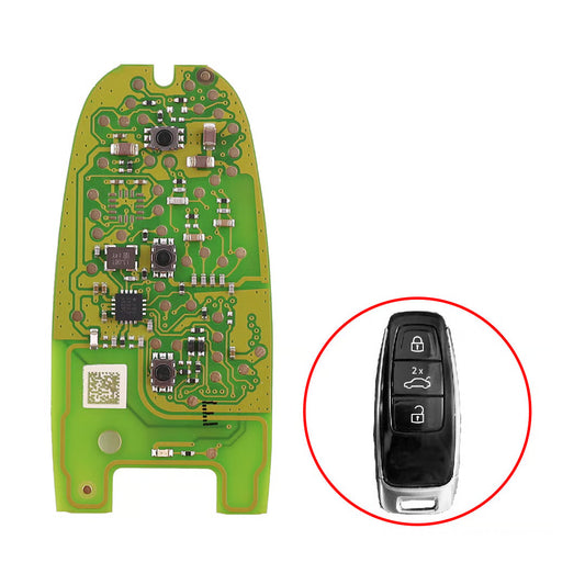 Télécommande intelligente PCB spécifique Xhorse MLB pour Audi A8 Modèle goutte 3 boutons XSMA8YEN