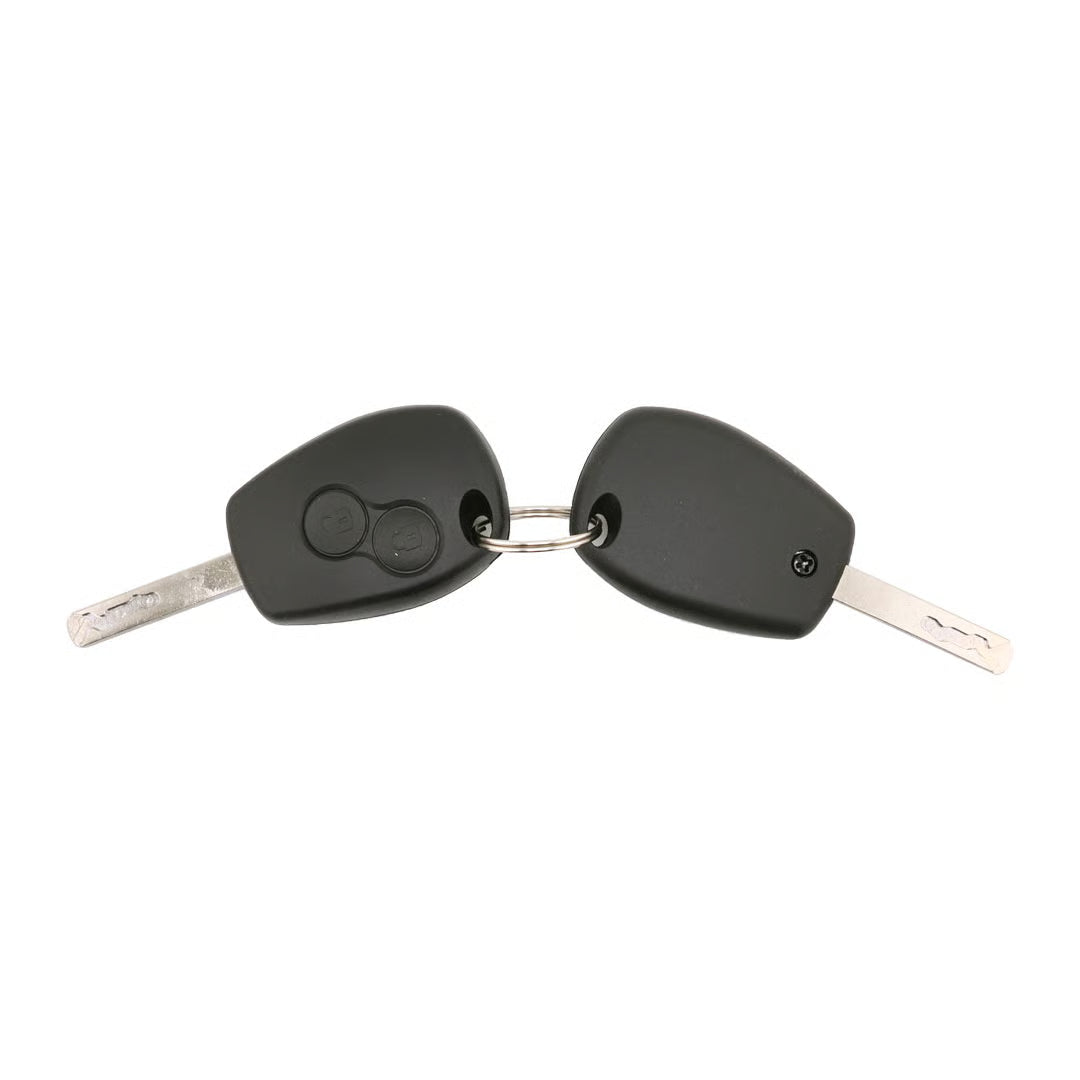 Ensemble de serrures Renault Kangoo II, Master III, Opel Movano B - (2 clés en plastique avec boutons à distance) - 806012544R
